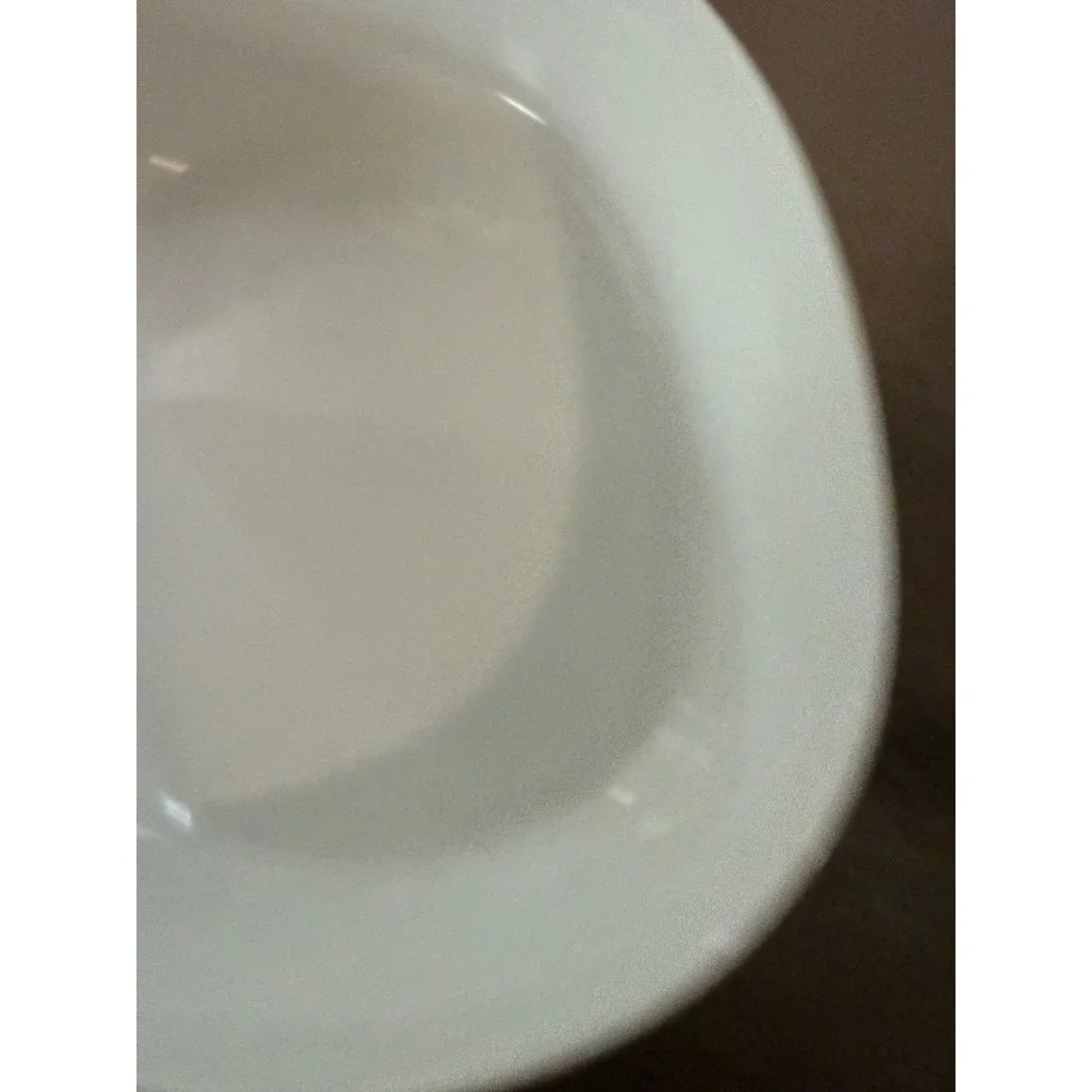 CorningWare French White Casserole Dish Set 3 Piece Stoneware with Glass Lids